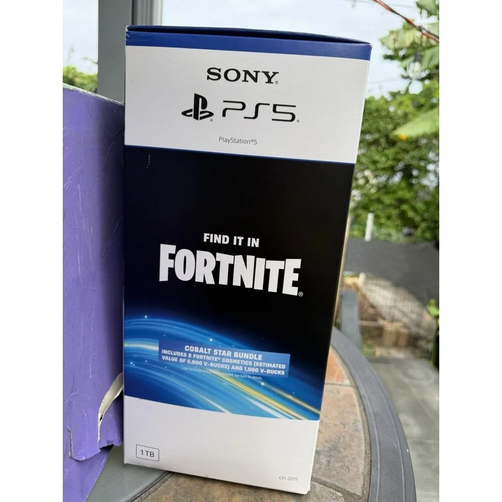 Empty Box ** Sony PS5 PlayStation 5 Fortnite Bundle 1TB CFI-2015 4K
